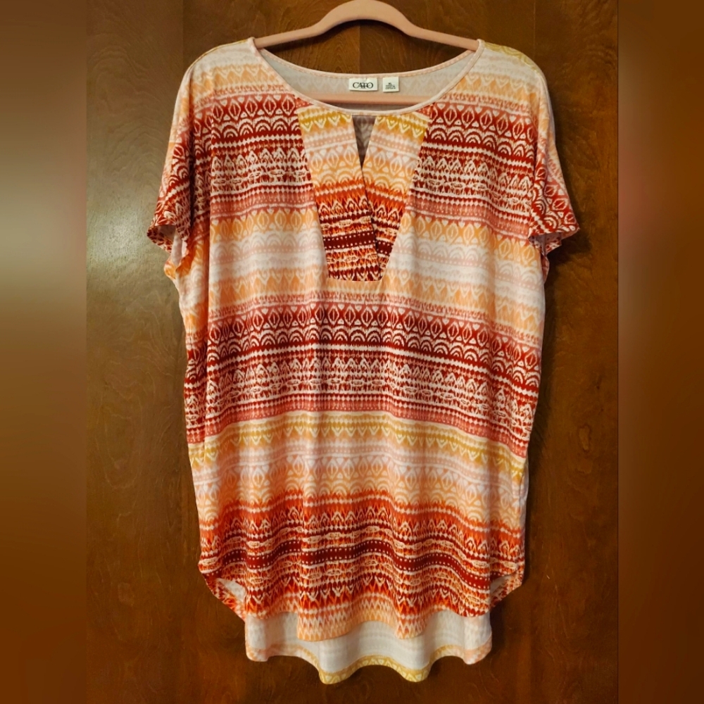 Cato Colorful Stripe Tee size XL